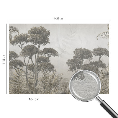 Papier peint panoramique sur mesure Tropická džungľa