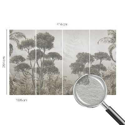 Papier peint panoramique sur mesure Tropická džungľa