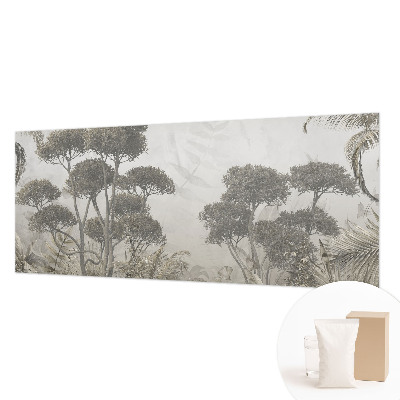 Papier peint panoramique sur mesure avec un motif de jungle tropicale