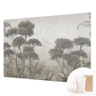 Papier peint panoramique sur mesure avec un motif de jungle tropicale