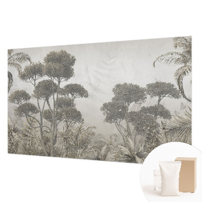 Papier peint panoramique sur mesure avec un motif de jungle tropicale