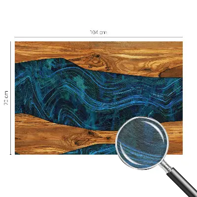 Papier peint photo grand format pour le mur Bois bleu