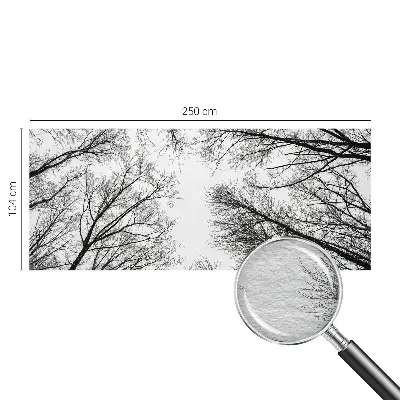 Papier peint photo sur tissu non tissé branches nues