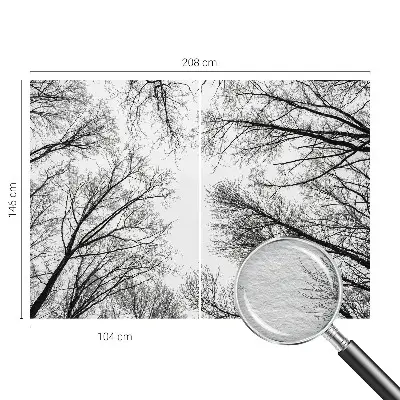 Papier peint photo sur tissu non tissé branches nues