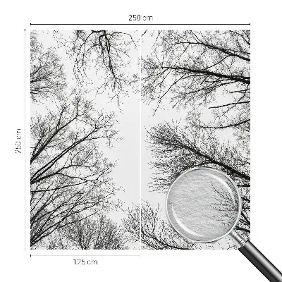 Papier peint photo sur tissu non tissé branches nues