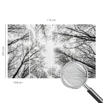 Papier peint photo sur tissu non tissé branches nues