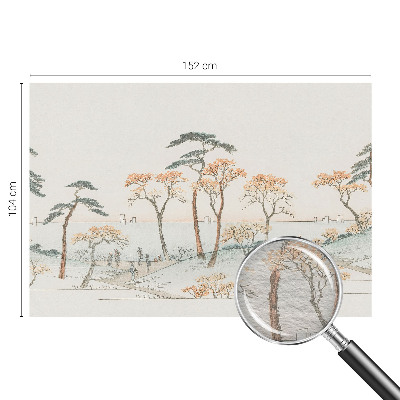 Papier peint photo avec un motif de paysage paisible