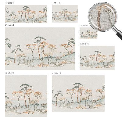 Papier peint photo avec un motif de paysage paisible