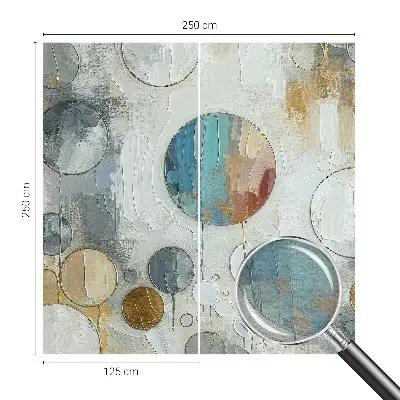 Papier peint photo grand format pour le mur Cercles géométriques