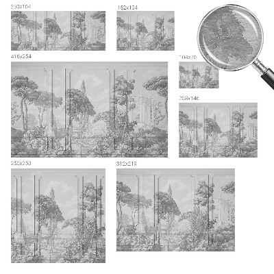 Papier peint panoramique intissé moderne Atmosférická povaha