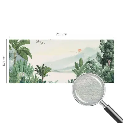 Papier peint photo imprimé sur tissu non tissé oasis tropicale