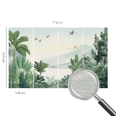 Papier peint photo imprimé sur tissu non tissé oasis tropicale