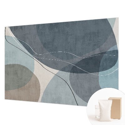 Papier peint photographique salon avec un motif abstrait moderne