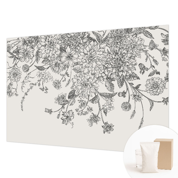 Papier peint chambre moderne Kvetinový vzor