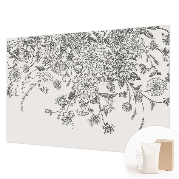 Papier peint photographique sur tissu non tissé Motif floral