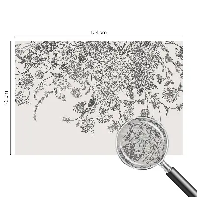Papier peint photographique sur tissu non tissé Motif floral