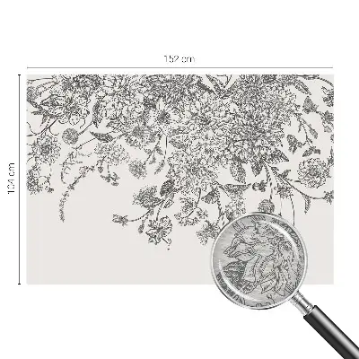 Papier peint photographique sur tissu non tissé Motif floral
