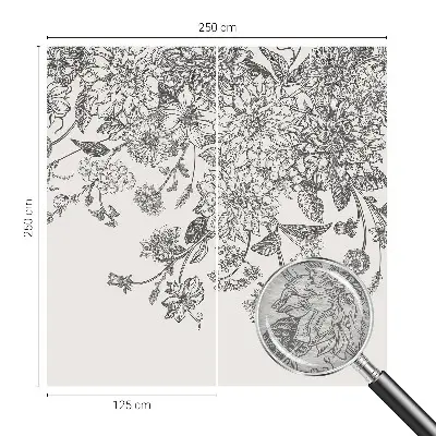 Papier peint photographique sur tissu non tissé Motif floral