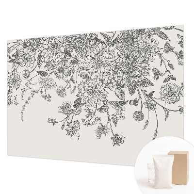 Papier peint chambre moderne Kvetinový vzor