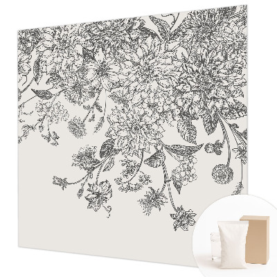 Papier peint chambre moderne Kvetinový vzor