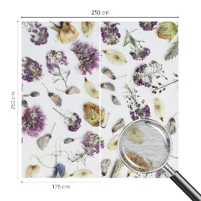 Papier peint intissé imprimé Fleurs séchées