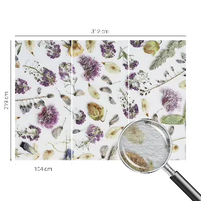 Papier peint intissé imprimé Fleurs séchées