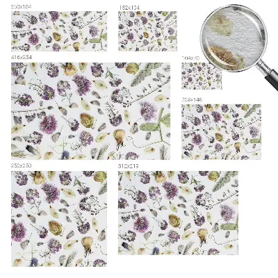 Papier peint intissé imprimé Fleurs séchées