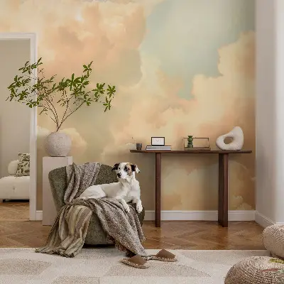 Papier peint photo grand format pour le mur nuages ​​éthérés