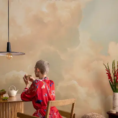 Papier peint photo grand format pour le mur nuages ​​éthérés