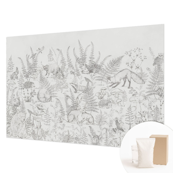 Papier peint panoramique sur mesure Lesné zvieratá