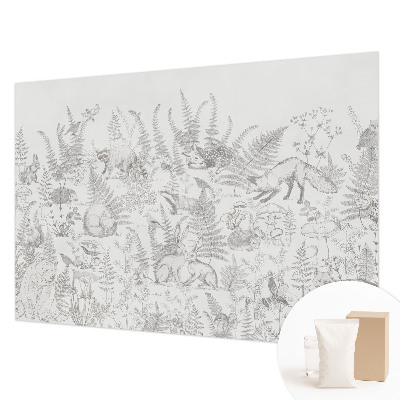 Papier peint panoramique sur mesure Lesné zvieratá
