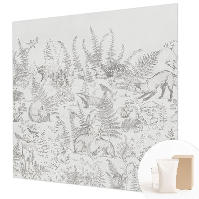 Papier peint panoramique sur mesure Lesné zvieratá