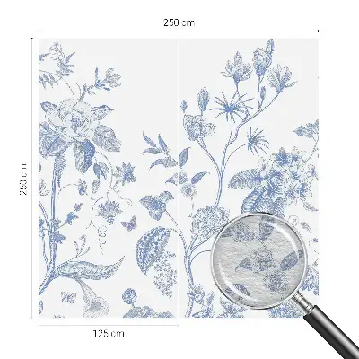 Papier peint photo imprimé sur tissu non tissé Motif floral
