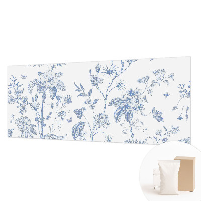 Papier peint panoramique chambre avec un motif floral
