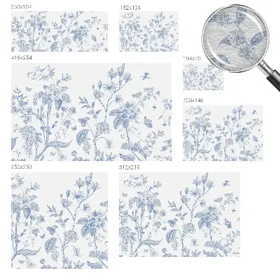 Papier peint photo imprimé sur tissu non tissé Motif floral