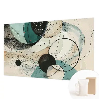 Papier peint intissé Cercles colorés