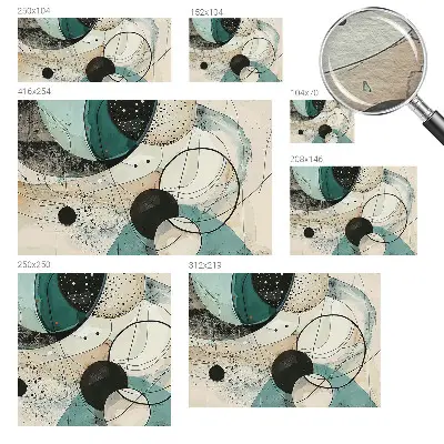 Papier peint intissé Cercles colorés