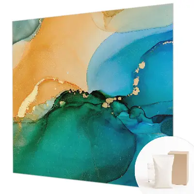 Papier peint photo grand format pour le mur Vagues colorées