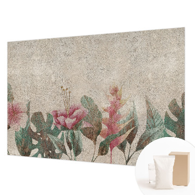Papier peint panoramique haut de gamme avec un motif de fine flore