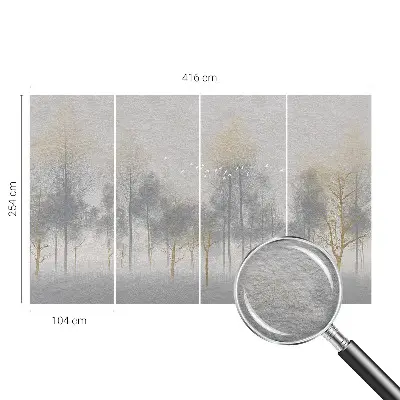 Papier peint photo imprimé sur tissu non tissé Harmonie forestière