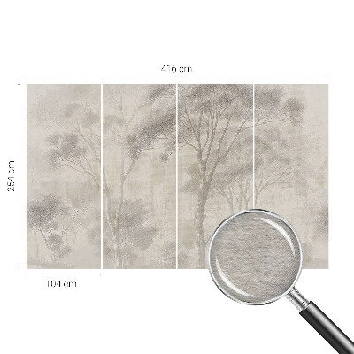 Papier peint panoramique intissé moderne offrant une harmonie stylée