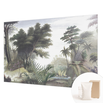 Papier peint photographique salon avec un motif de paysage exotique