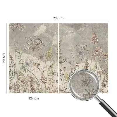 Papier peint photographique intissé plantes sauvages