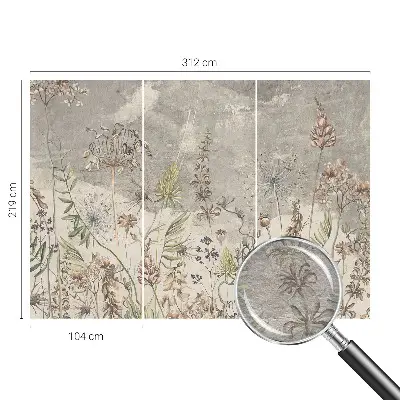Papier peint photographique intissé plantes sauvages