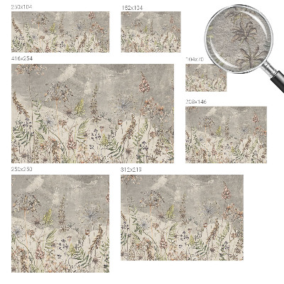 Tapisserie murale Divoké rastliny