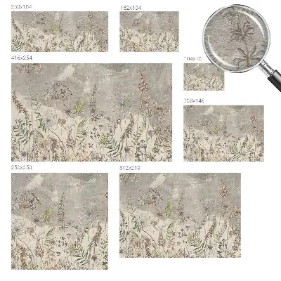 Papier peint photographique intissé plantes sauvages