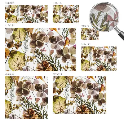 Papier peint photographique sur tissu non tissé Composition naturelle