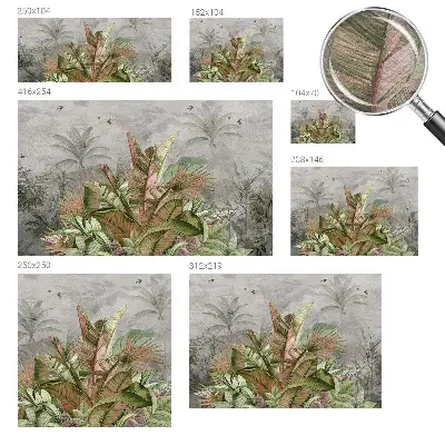 Papier peint intissé jungle exotique