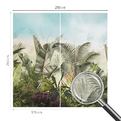 Papier peint intissé imprimé paradis tropical