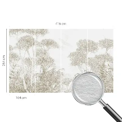 Papier peint photo grand format pour le mur végétation tropicale